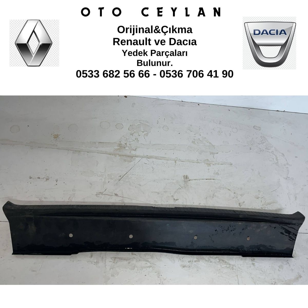 849213262R Clio 4 Arka Bagaj Eşik Kaplaması Çıkma Orjinal