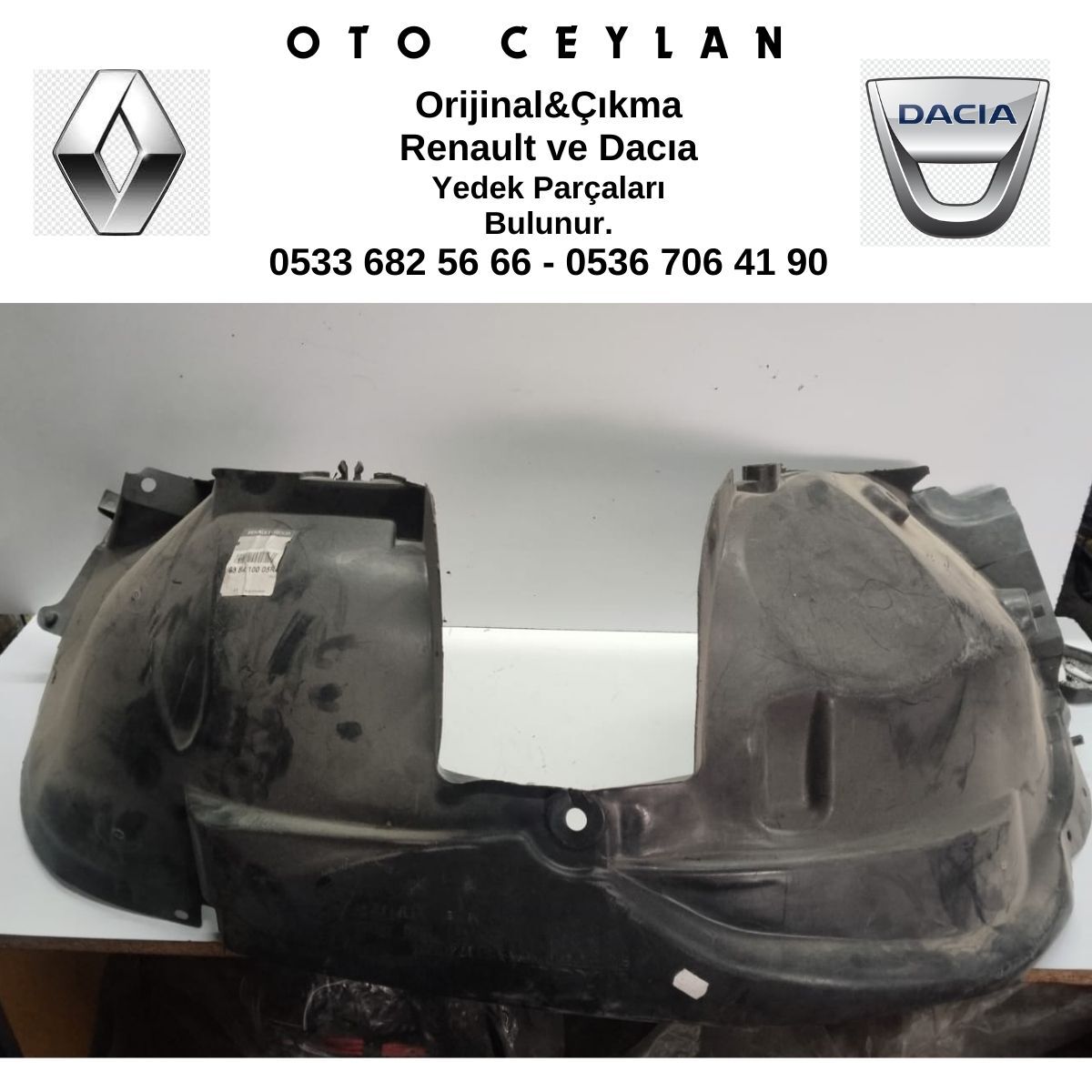 638410005R DUSTER SOL ÖN ÇAMURLUK DAVLUMBAZI SIFIR ORİJİNAL