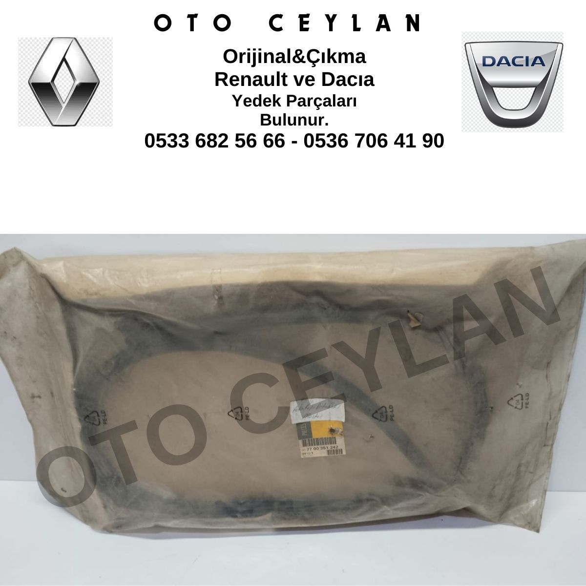 7700351242 Master Arka Kapı Orta Fitili Sıfır Orijinal