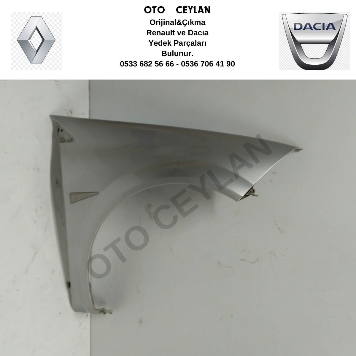 7701477187 Megan II Sağ Ön Çamurluk Çıkma Hatasız