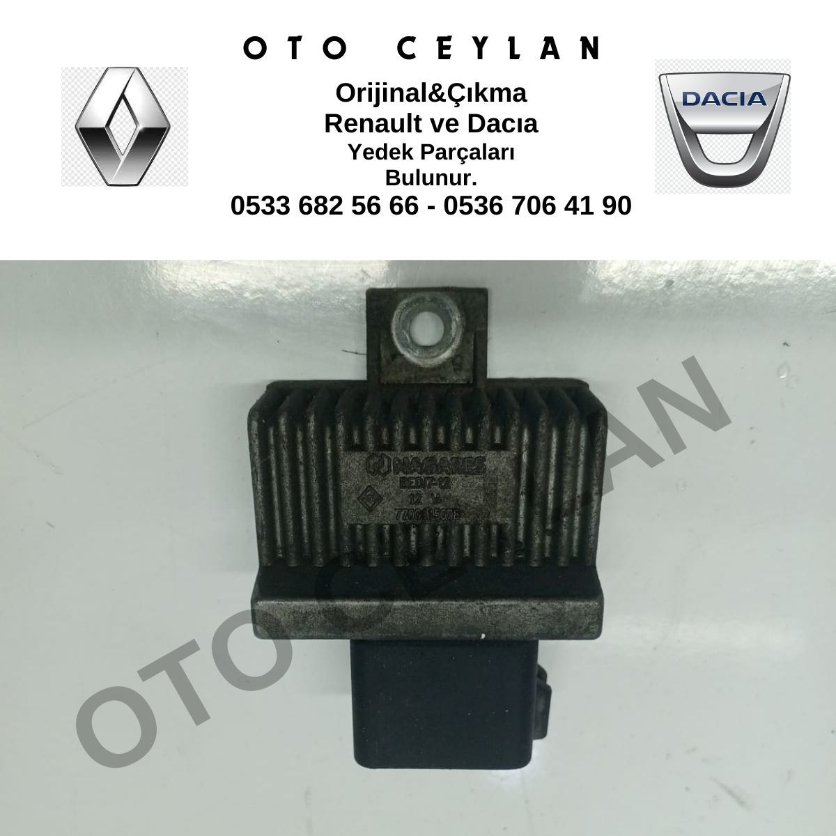 7700115078 Clio 2 Kızdırma Bujisi Rölesi Orijinal Çıkma