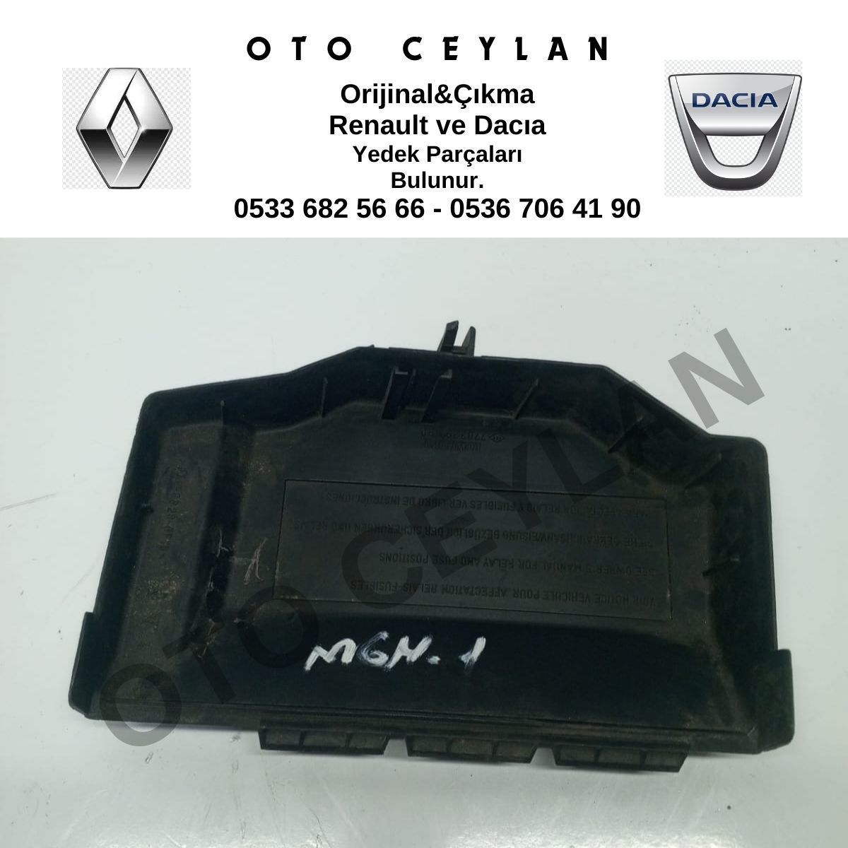 7703297190 Megane Röle Kutu Kapağı Orijinal Çıkma