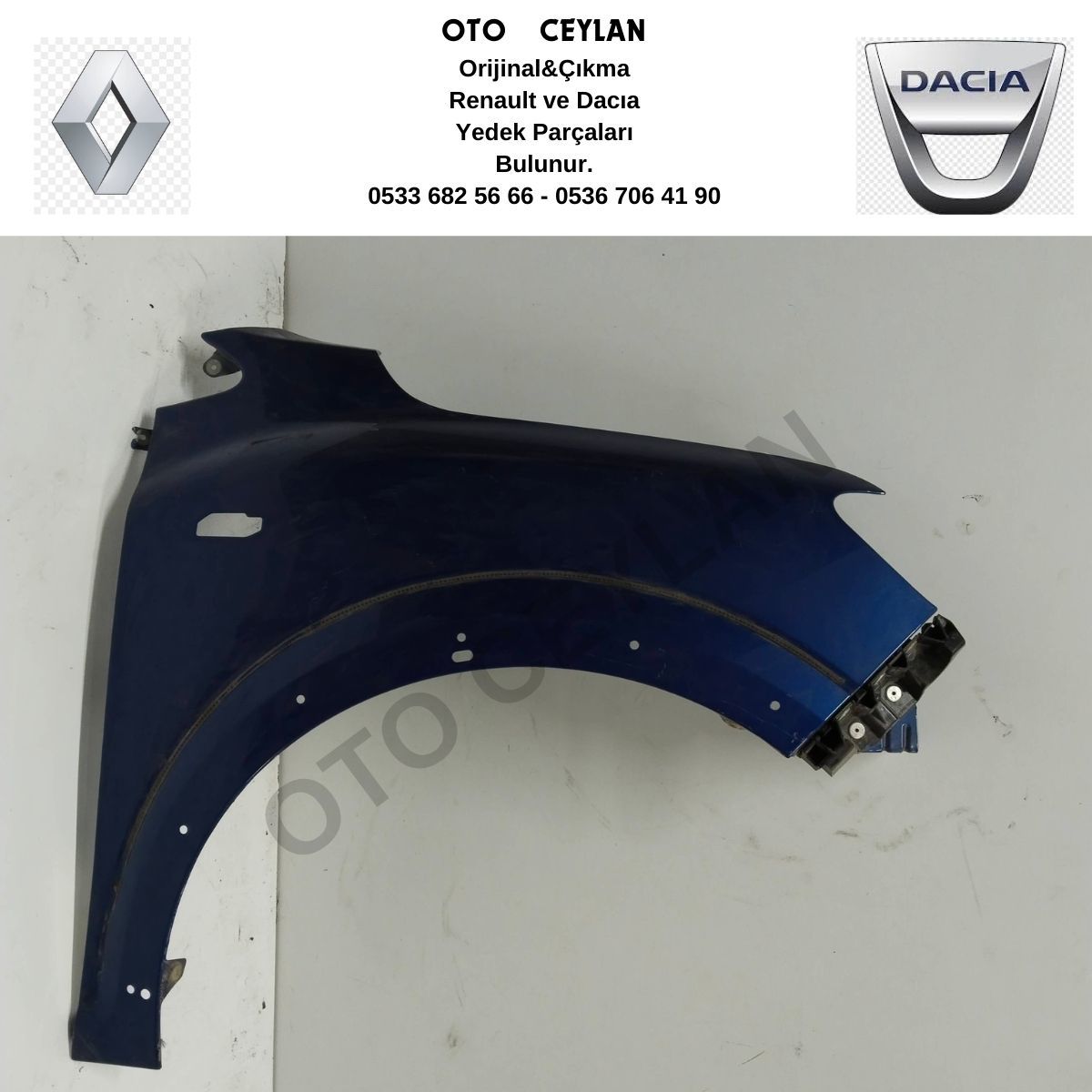 Sandero 2022 Sağ Ön Çamurluk Çıkma Hatasız