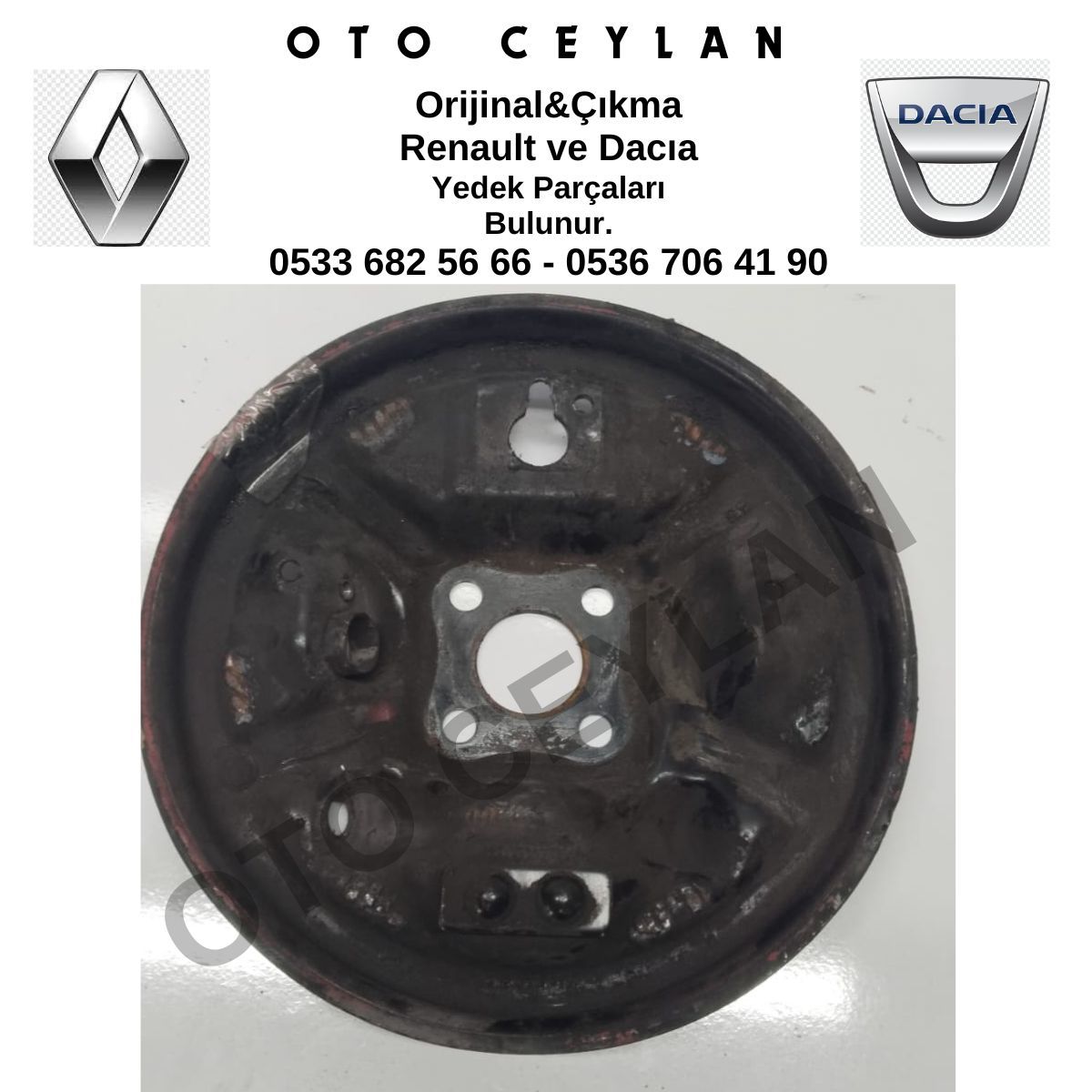 8200781501 Clio 4 Sol Arka Fren Kampana Orijinal Çıkma