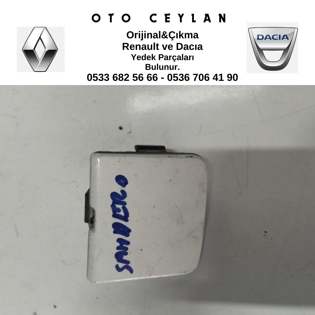 511808136R CLIO SYMBOL ÖN TAMPON ÇEKİ DEMİR KAPAĞI ÇIKMA ORİJİNAL