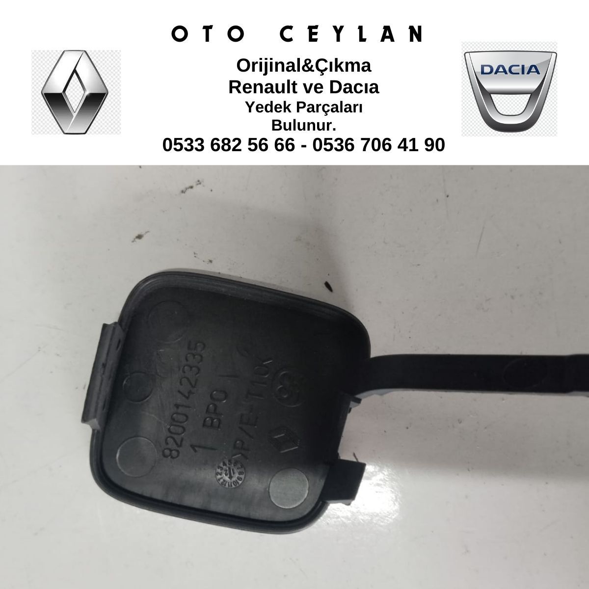 8200142335 7701475173 MEGANE 2 ARKA TAMPON ÇEKİ KAPAĞI SIFIR ORİJİNAL