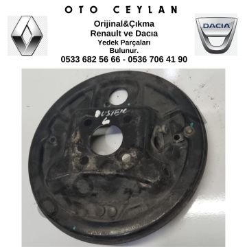 8200738625 Duster Captur Fren Pabucu Bağlantı Plakası Sol Arka Orijinal Çıkma