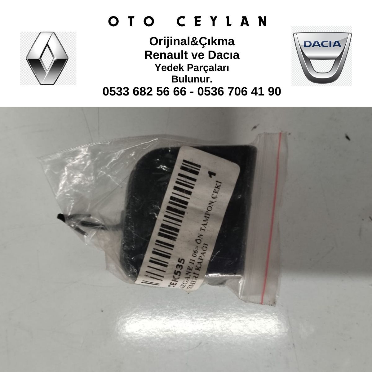 7701476890 MEGAN 2 ÖN TAMPON ÇEKİ DEMİR KAPAĞI SIFIR