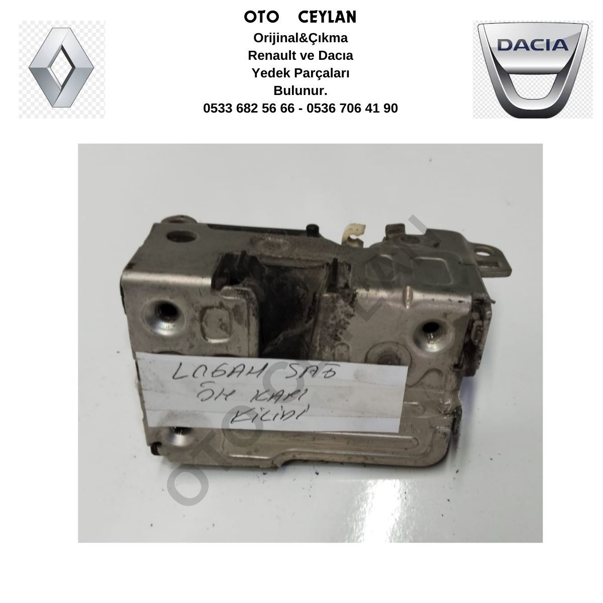 Logan Sağ Ön Kapı Kilidi Orijinal Çıkma