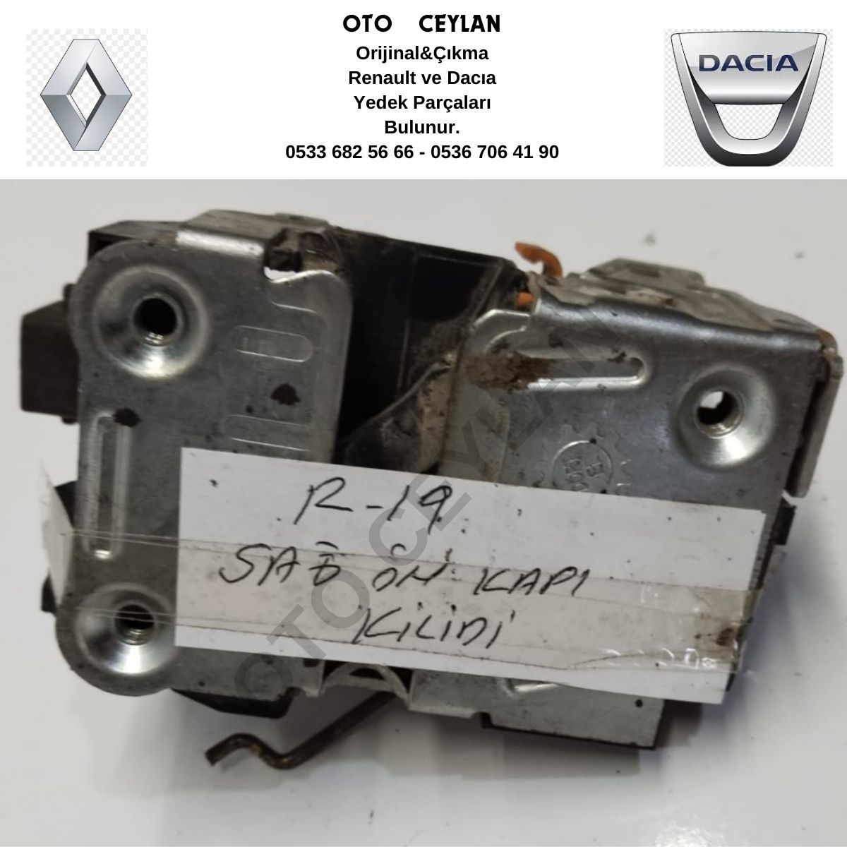 R.19 Sağ Ön Kapı Kilidi Orijinal Çıkma