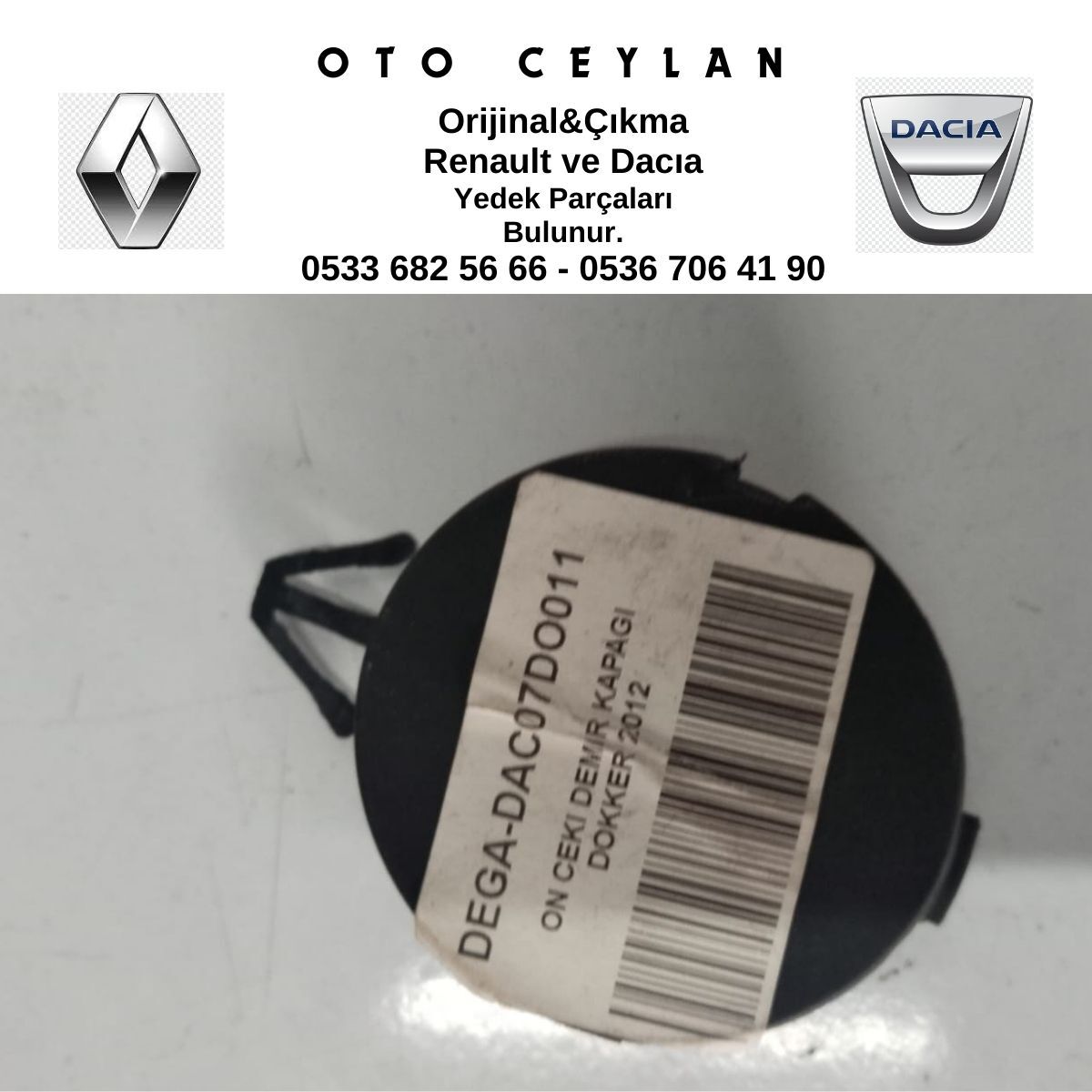 511654947R DOKKER ÖN TAMPON ÇEKİ DEMİRİ KAPAĞI SIFIR