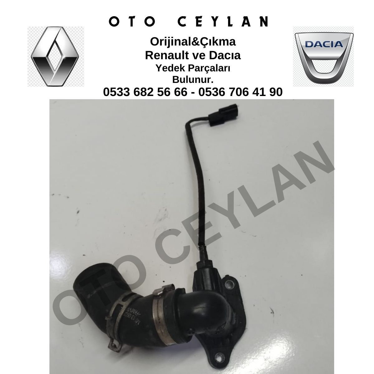 147138070R 147138491R Clio 4 Megane 4 Captur Termostat Hortum Orijinal Çıkma