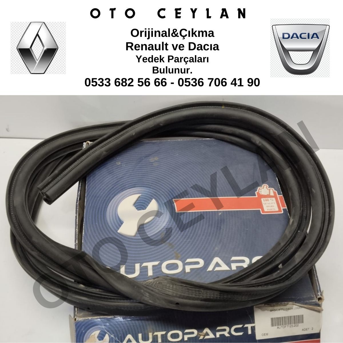 6001547022 Dacia Logan Bagaj Kapak Fitili Sıfır Yan Sanayi