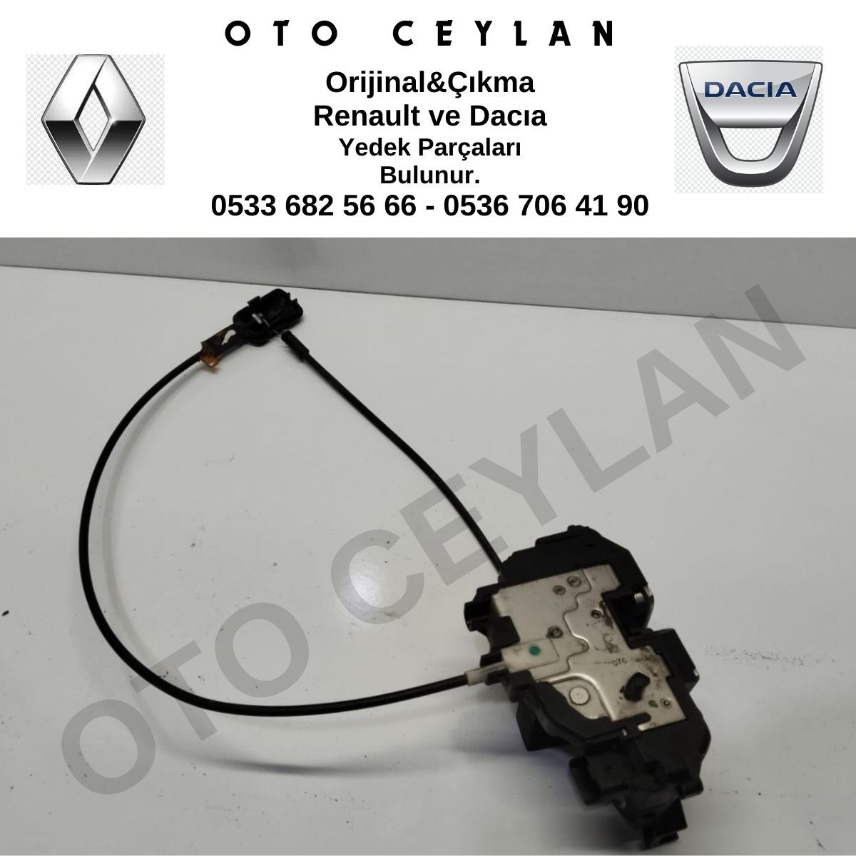 Clio 3 Sağ Arka Kapı Kilidi Orjinal Çıkma 8200300129