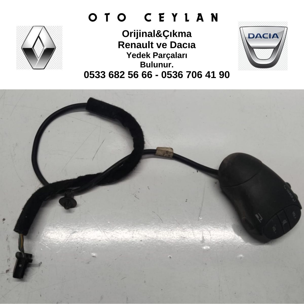 8200467786 CLIO 2 DİREKSİYON RADYO KUMANDASI ÇIKMA