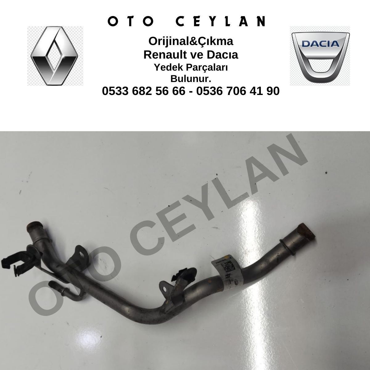 210457203R Clio 5 Su Pompası Borusu 1.0 Tce Orijinal Çıkma