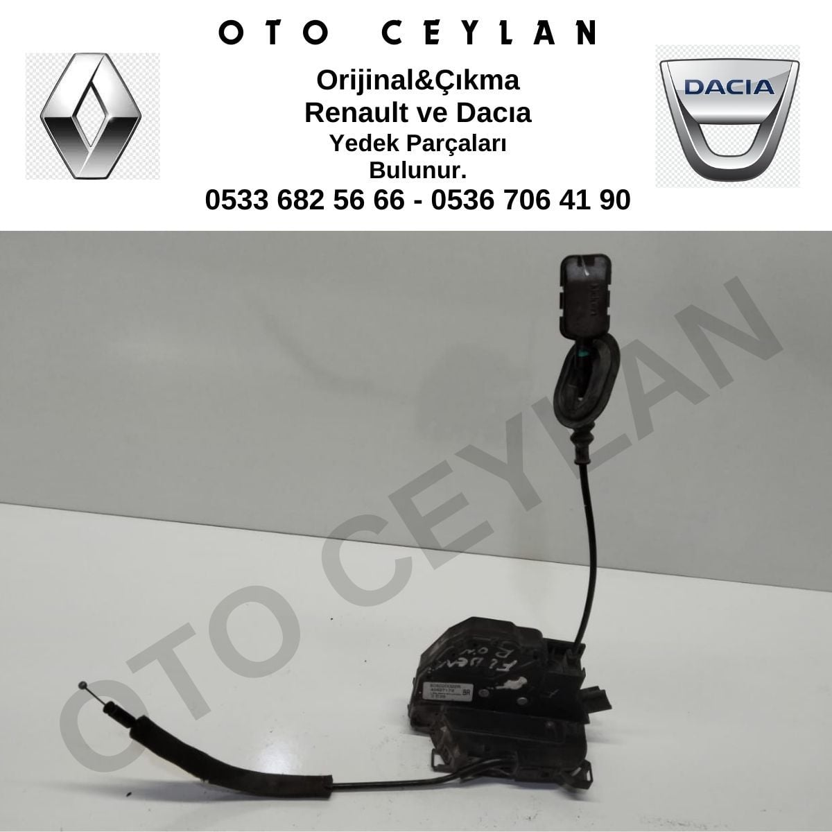 805020022R Fluence Sağ Ön Kapı Kilidi Orjinal Çıkma