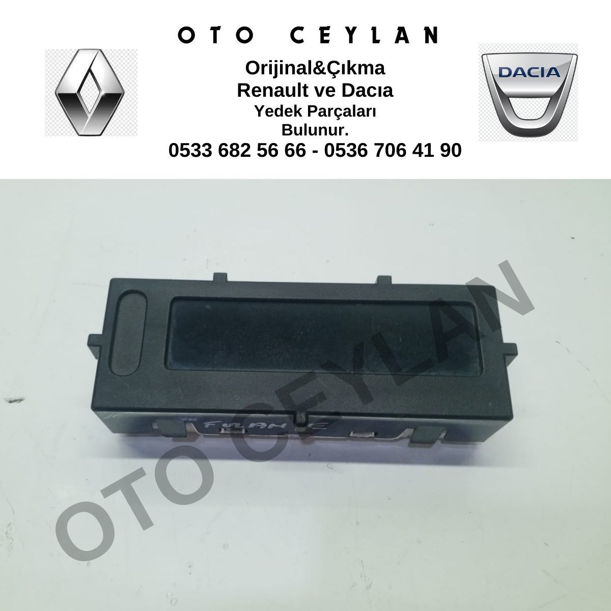 280348813R Megane 3 Fluence Radyo Göstergesi Orijinal Çıkma