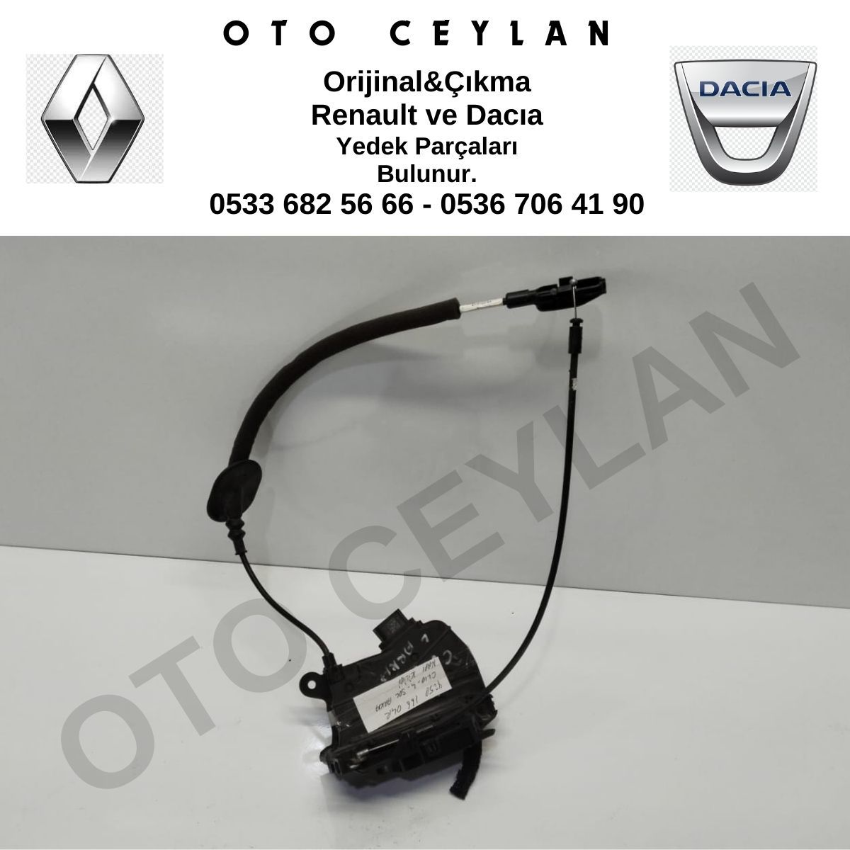 825016604R Clio 4 Sol Arka Kapı Kilidi Orjinal Çıkma