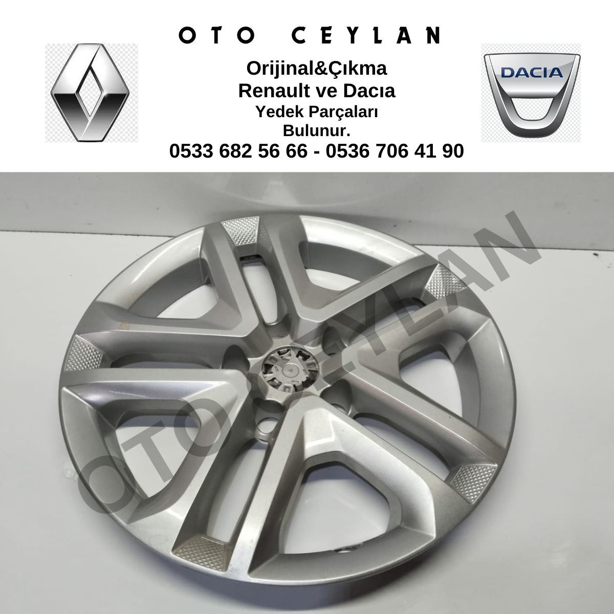 403154960R Megane 4 Jant Kapağı 16İnc Sıfır Orijinal