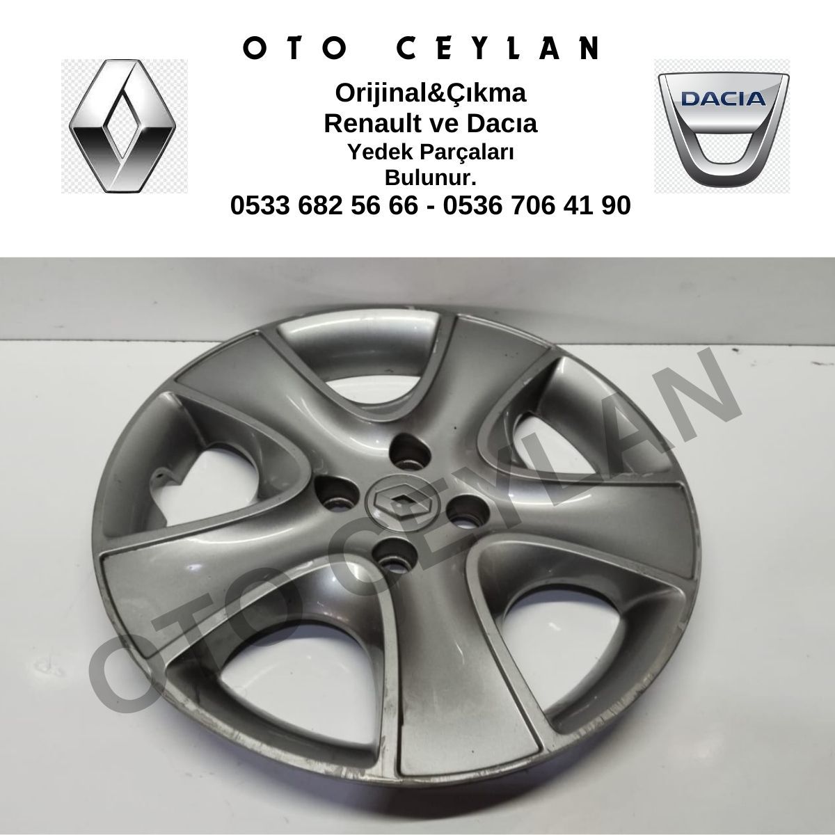 403150969R Clio 4 Jant Kapağı 16İnc Orijinal Çıkma