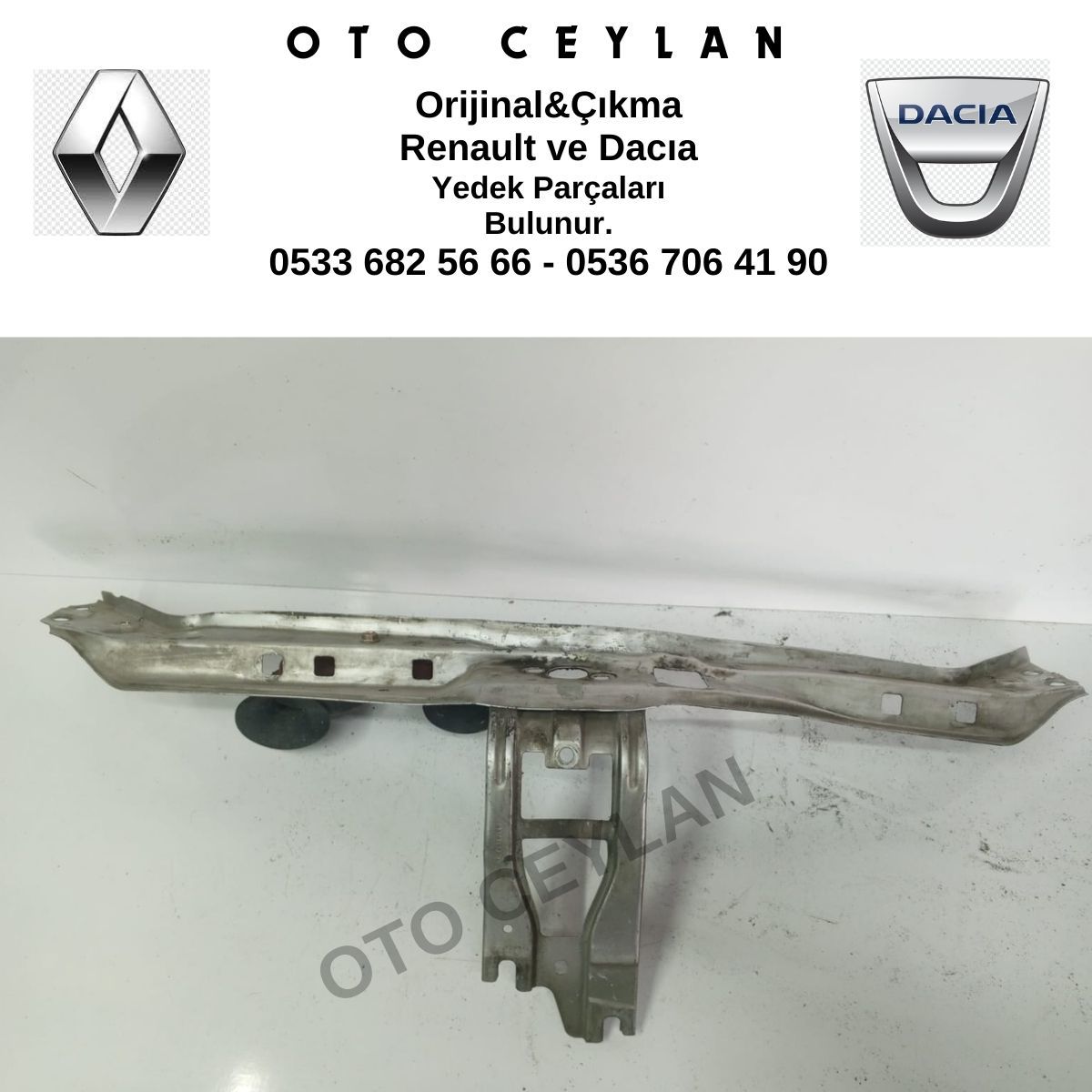 7751471188 Clio Panel Ön Üst Sacı Orijinal Çıkma