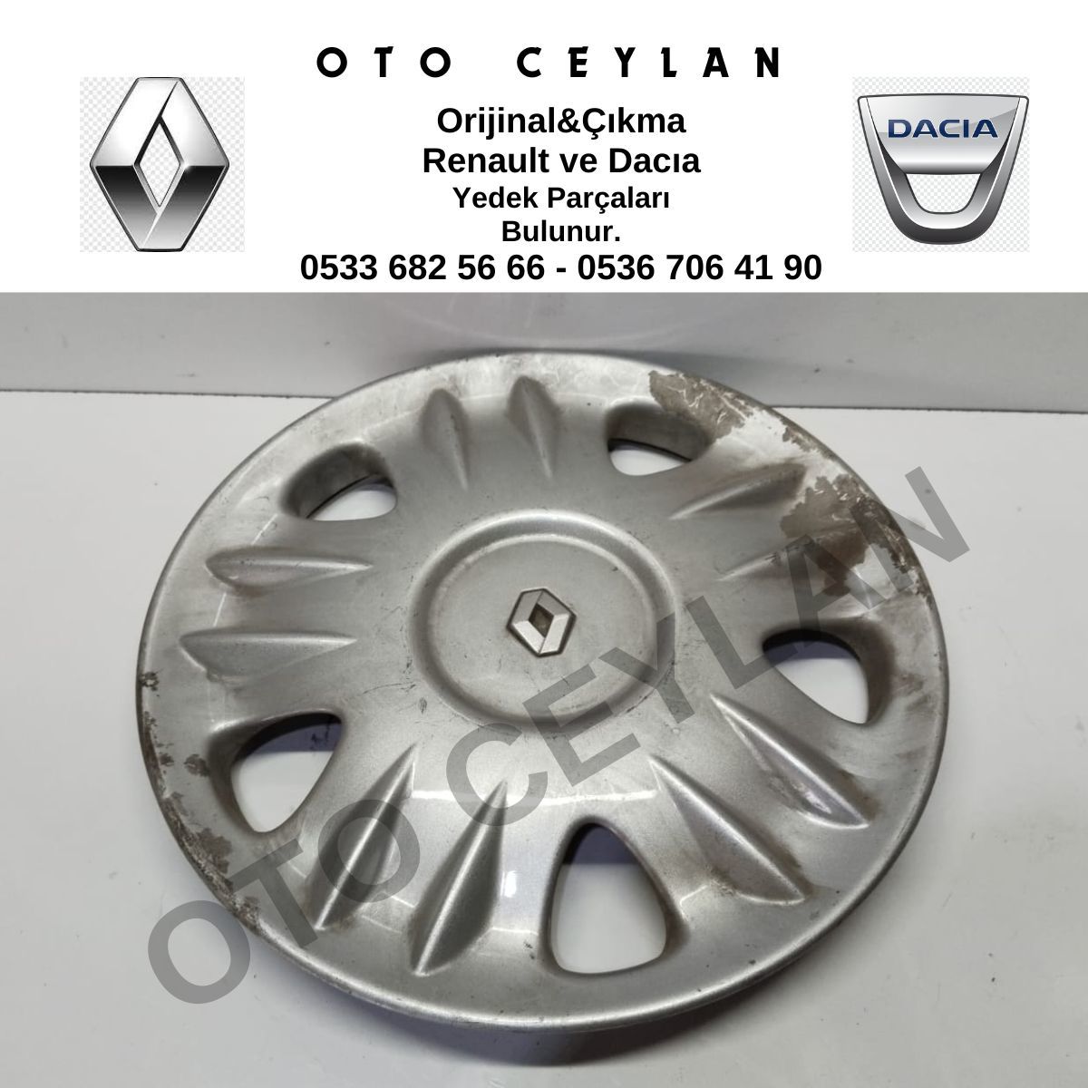 7700427348 Megane Jant Kapağı 14İnc Sıfır Orijinal