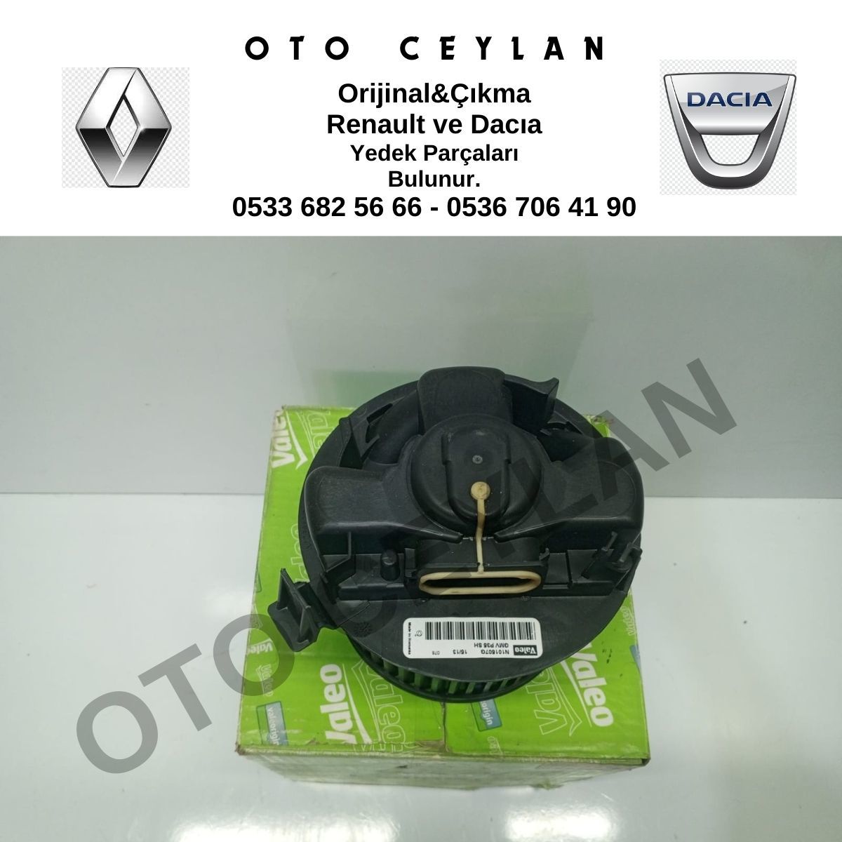 N101507G Twingo 2 Kalorifer Fan Motoru Orijinal Sıfır