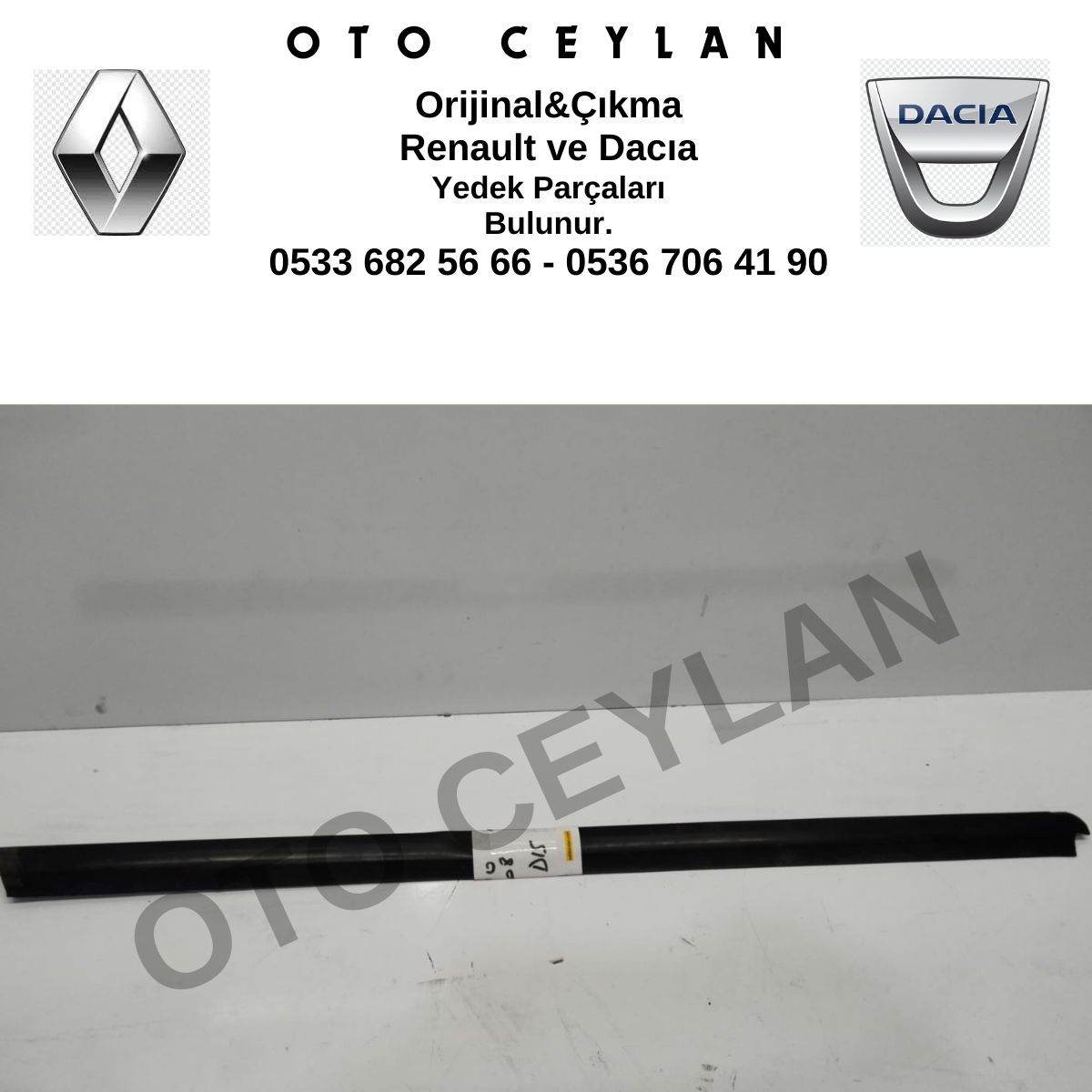 Clio Sağ Ön Kapı Dış Sıyırıcı Orijinal Çıkma