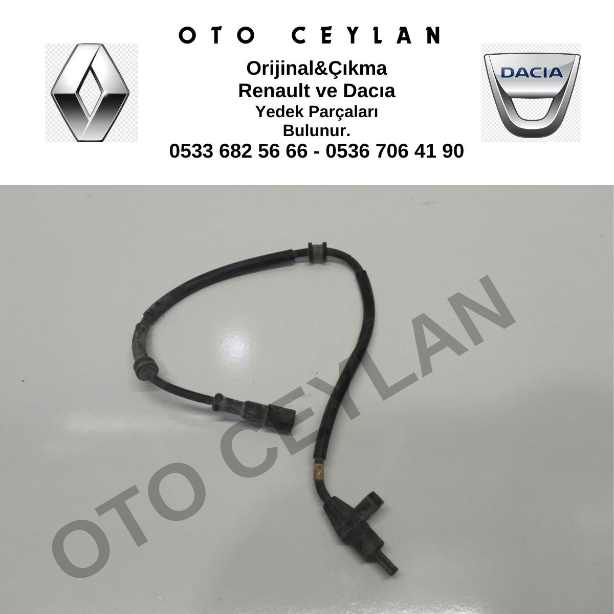 7700432671 Scenic 1 Megane 1 SW Arka Sağ ABS Kablosu Sensörü Orijinal Çıkma