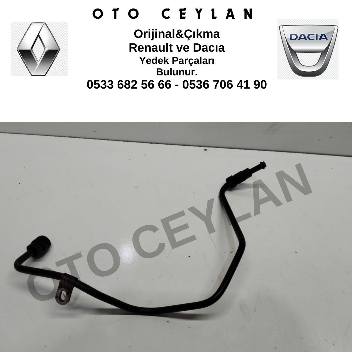 Renault Turbo Yağlama Borusu Orijinal Çıkma