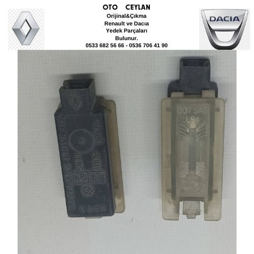 7700842700 Megan Plaka Lambası Çıkma Orijinal