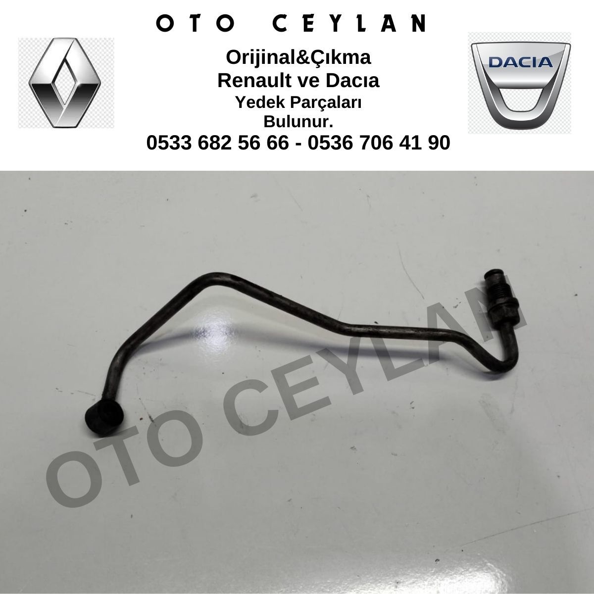 Renault Turbo Yağlama Borusu Orijinal Çıkma