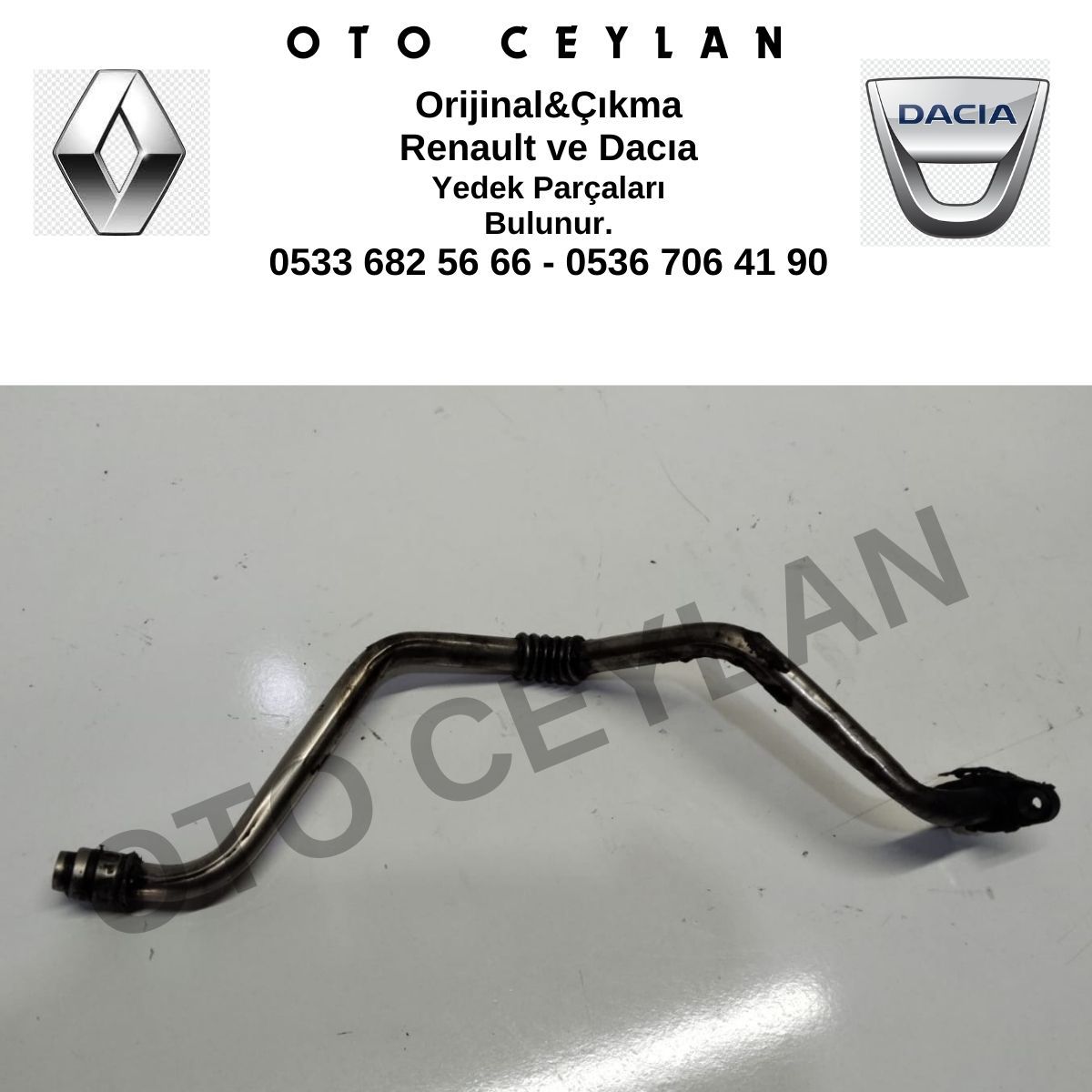 Renault Turbo Yağlama Borusu Orijinal Çıkma