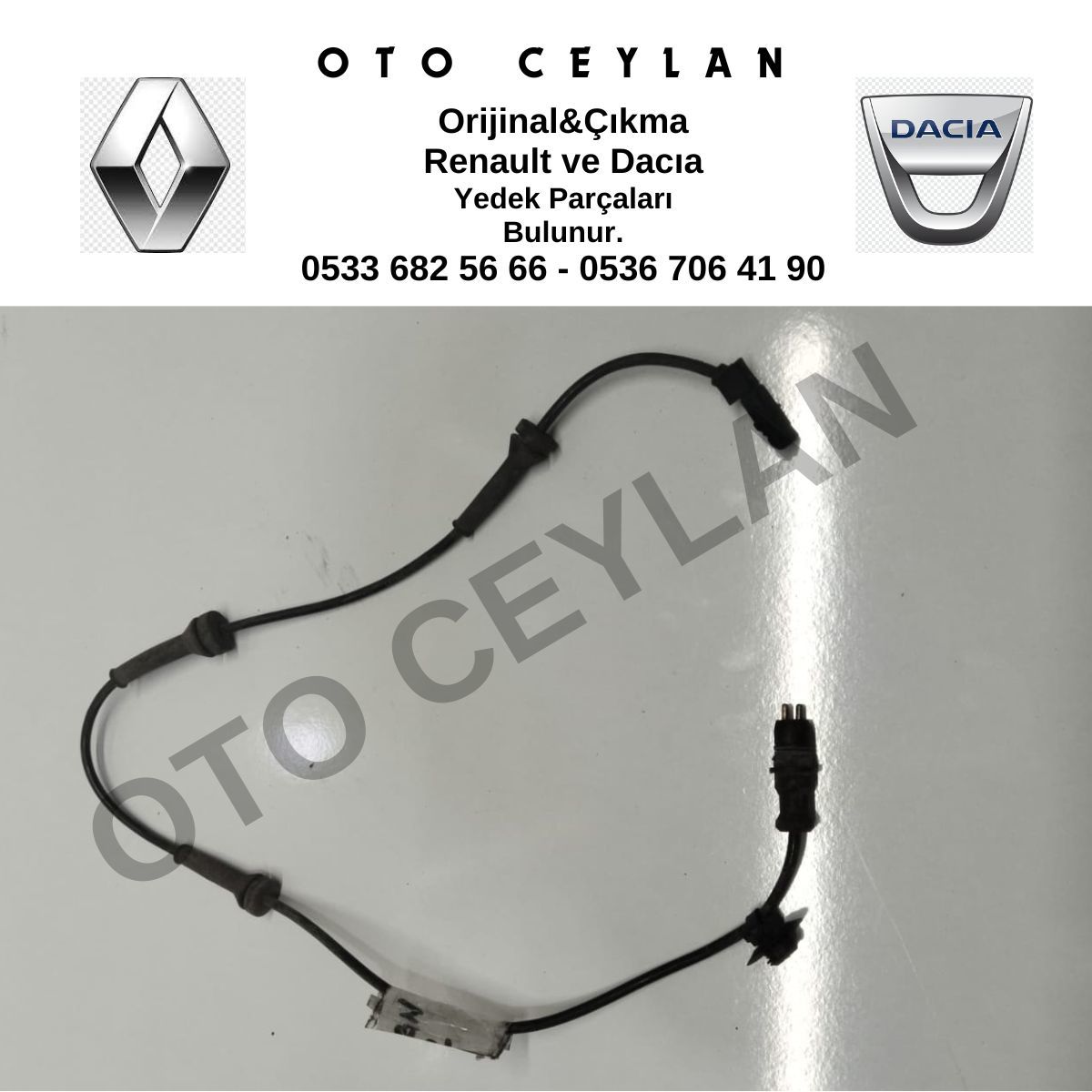8200446282 Megane 2 Scenic 2 Ön ABS Kablosu Sensörü (2003 2005) Orijinal Çıkma