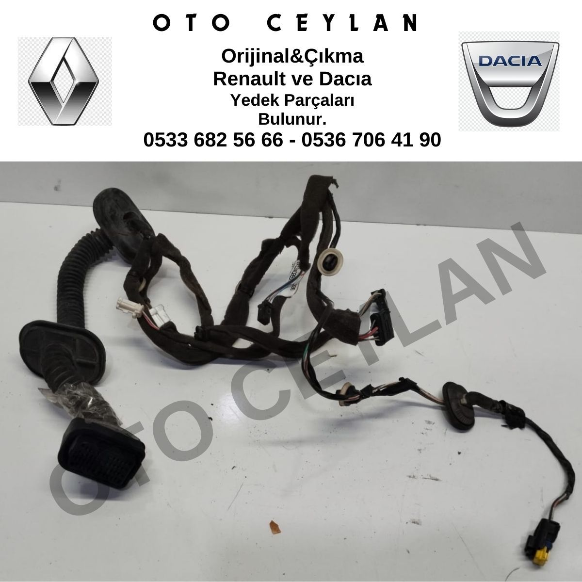 241240265R Megane 3 Sağ Ön Kapı Tesisatı Orijinal Çıkma