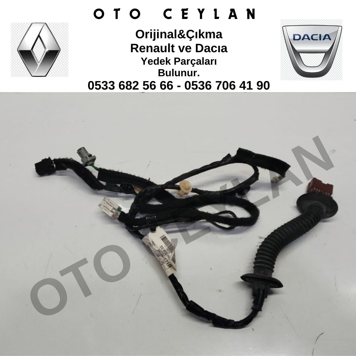 241260571R Dacia Duster Sağ Ön Kapı Tesisatı Orijinal Çıkma