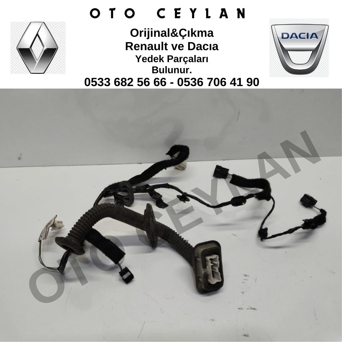 241249235R Dacia Sandero Sol Ön Kapı Kablosu Orijinal Çıkma