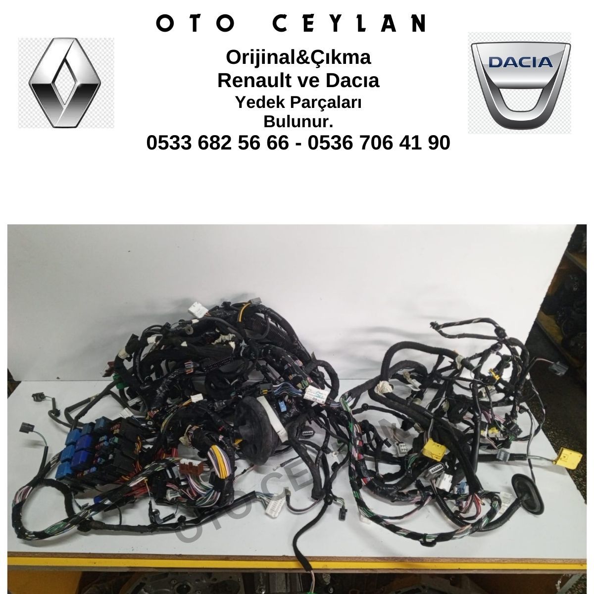 240104616R Sandero 3 Göğüs Torpido Tesisatı Orijinal Çıkma