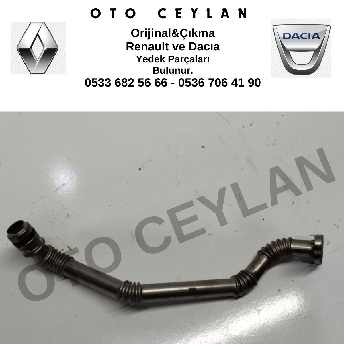 Renault Turbo Yağlama Borusu Orijinal Çıkma