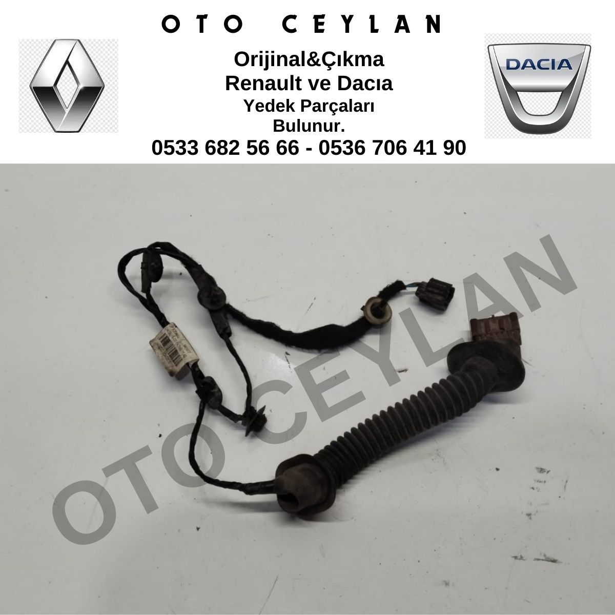 241263517R Clio Symbol Sol Arka Kapı Kablosu Orijinal Çıkma