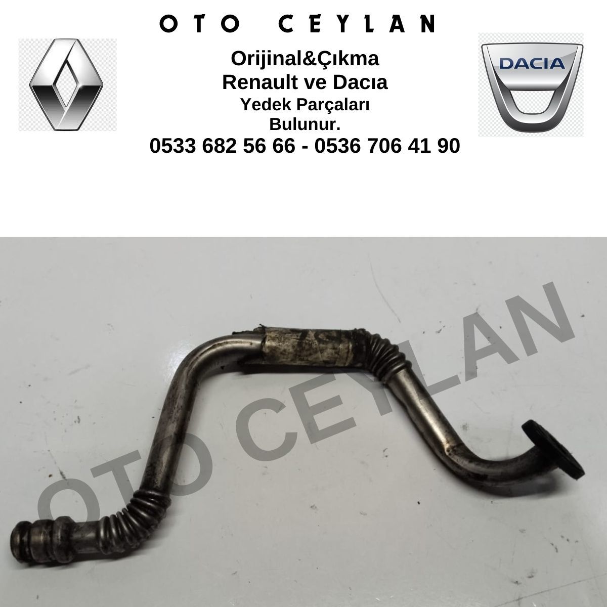 Renault Turbo Yağlama Borusu Orijinal Çıkma
