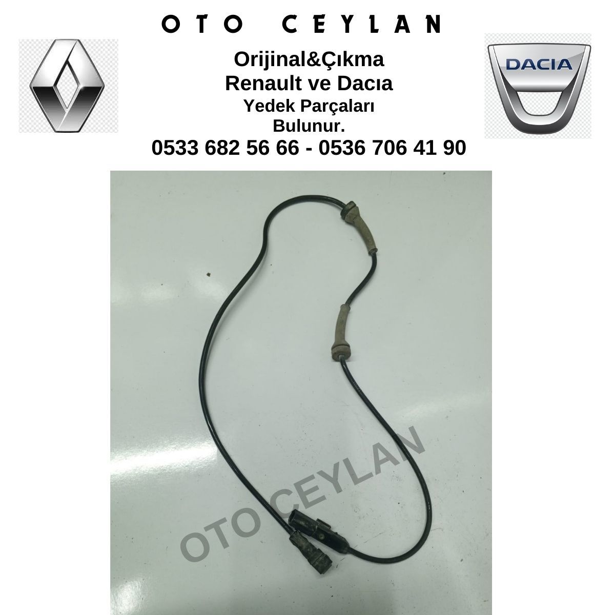 10071151813 Megane 2 Abs Fren Tekerlek Hız Sensörü Orijinal Çıkma