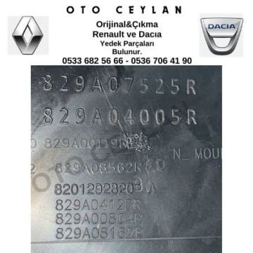 829A07525R Duster Sağ Arka Kapı Döşemesi Çıkma Orjinal