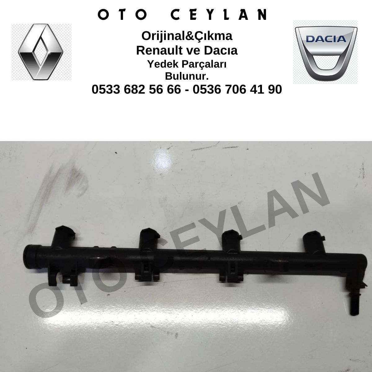 8200135504 Sandero 2 Megane 2 K4M 1.6 16V Enjektör Tevzi Borusu Orijinal Çıkma