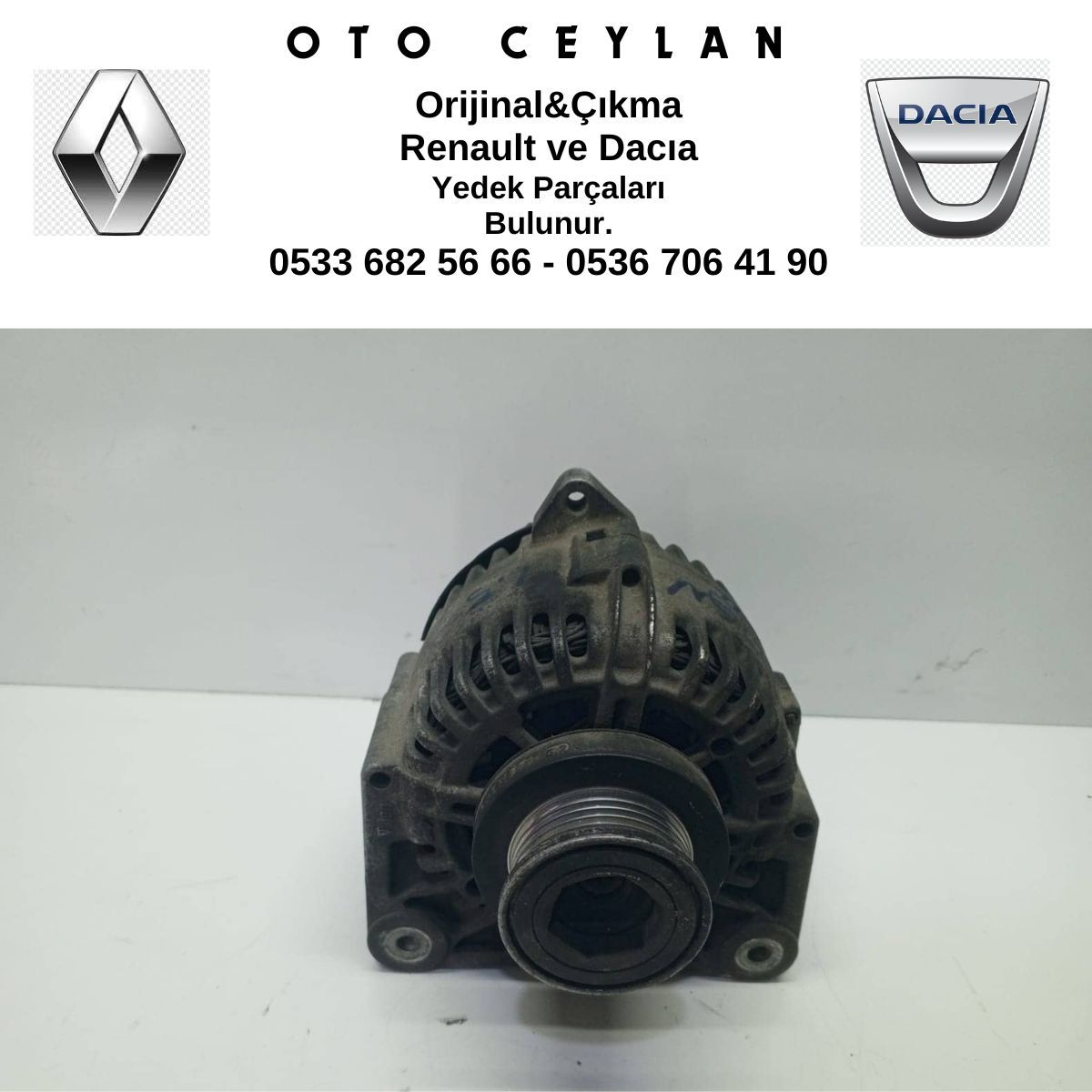 8200100907 Clıo Şarz Dinamosu Çıkma Orijinal