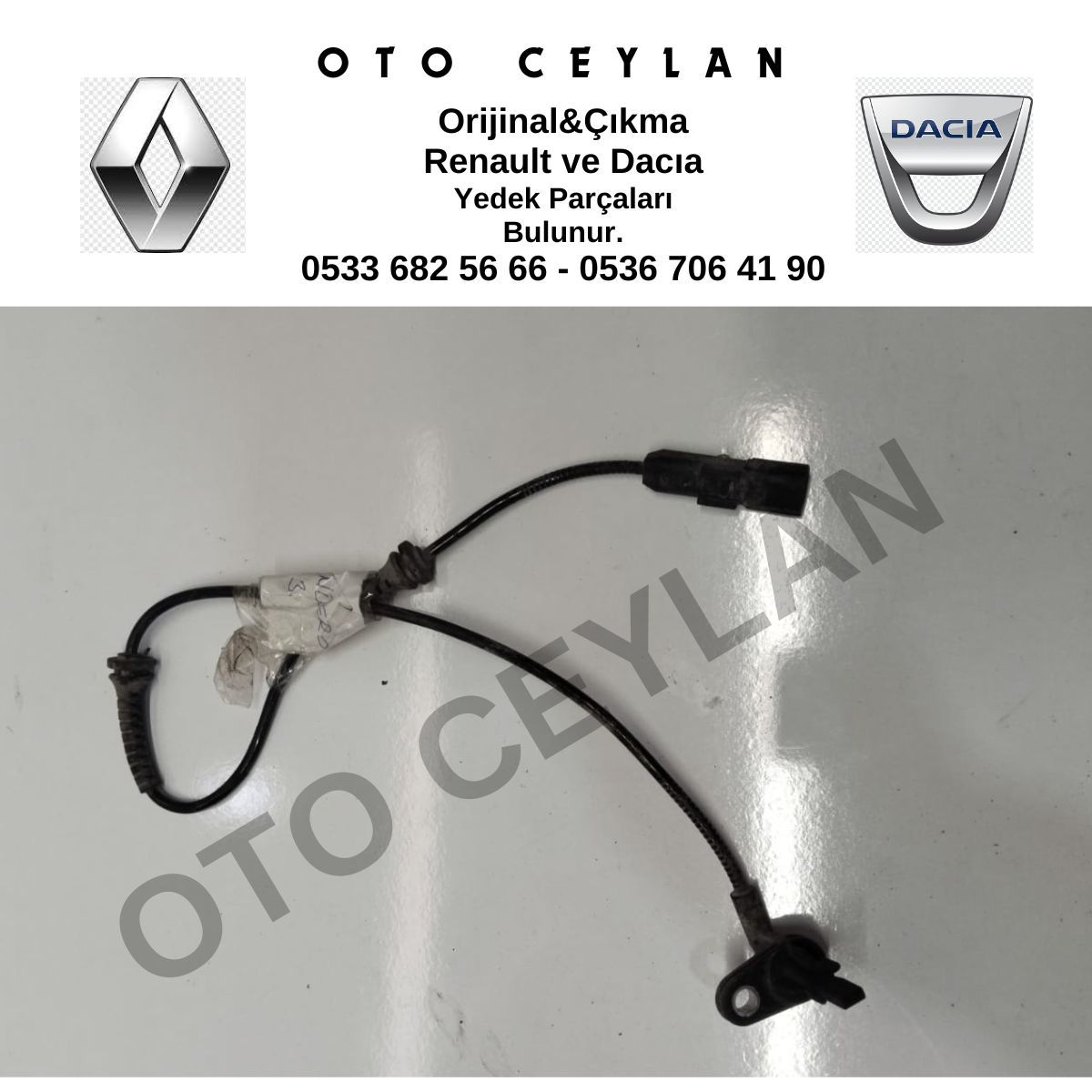 479507383R Taliant Sandero 3 Arka Sol ABS Sensörü Kablosu Orijinal Çıkma
