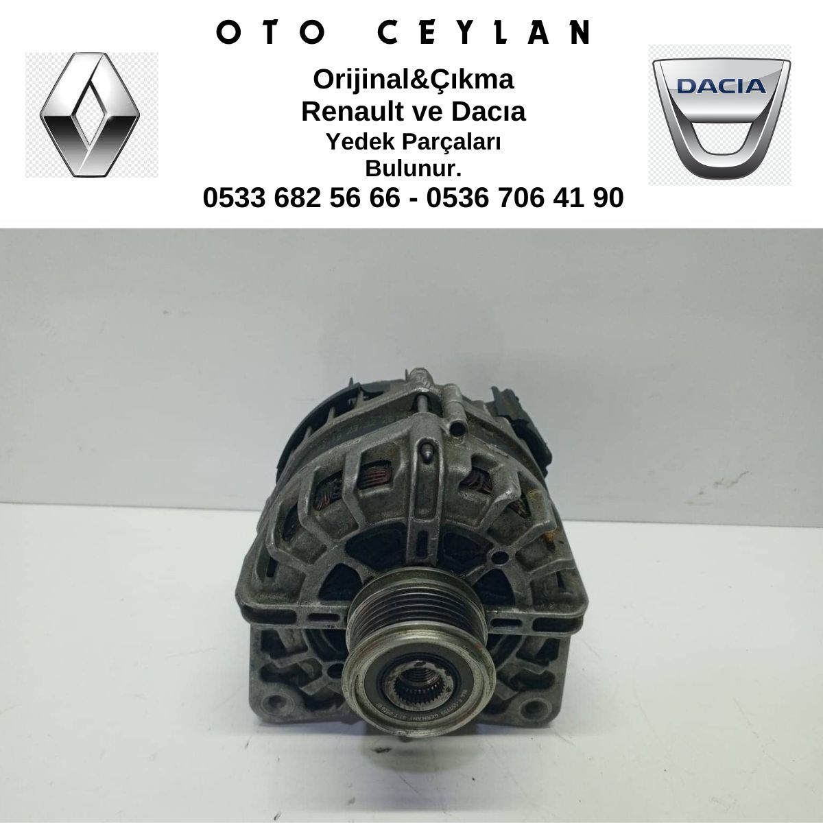 231002419R Nissan Qashqaı Şarz Dinamosu Çıkma Orijinal
