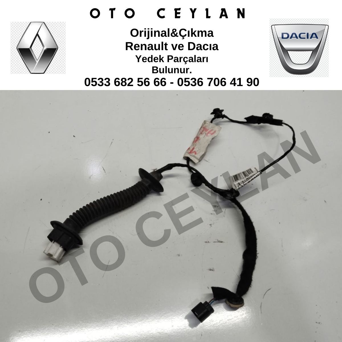 241261619R Logan Sağ Arka Kapı Tesisatı Orijinal Çıkma