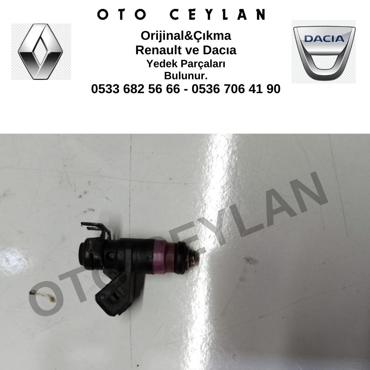 8200505191 8200132259 Megane 2 3 Fluence 1.6 16V Benzinli Enjektör Adet Orijinal Çıkma